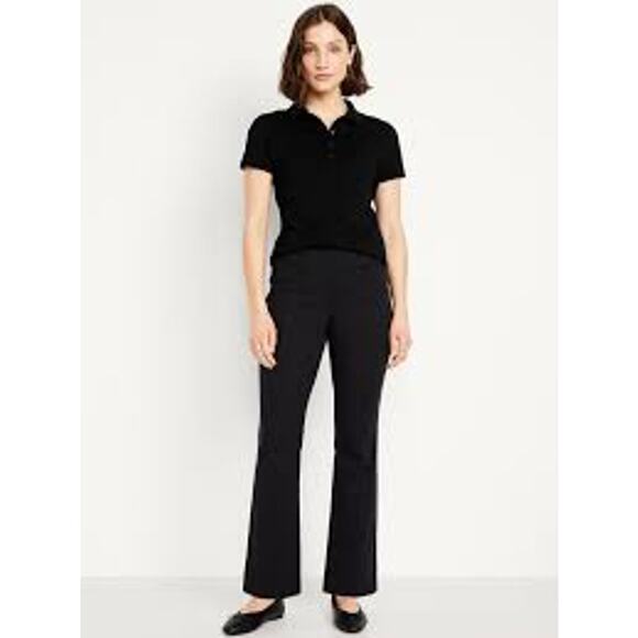 Old Navy Boot Cut Stretch Uniform Pant Womens Size 10 Black Jack NWT NEW - Picture 1 of 7